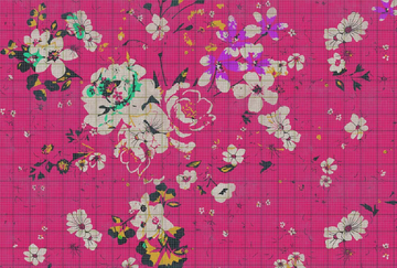 FLOWER PLAID - Digital printing wallpaper with floral pattern by Architects Paper - view 3